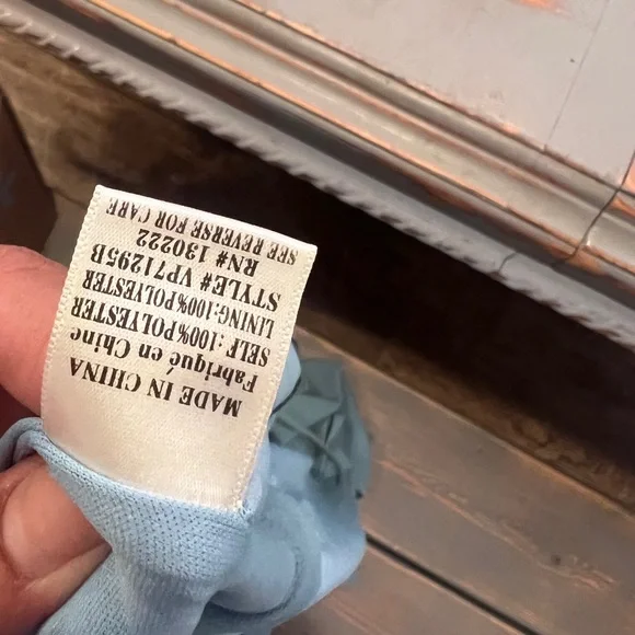 Very J Blue strappy jumpsuit slit leg pockets  cottagecore fairycore coquette - Picture 9 of 13